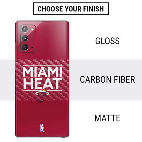 NBA Miami Heat Standard - Red Galaxy Note20 5G Skin